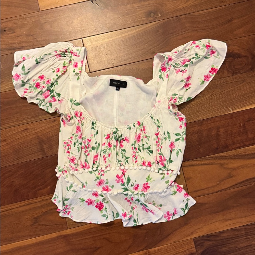Majorelle Woodbury Top in White Raspberry - Picture 3 of 5